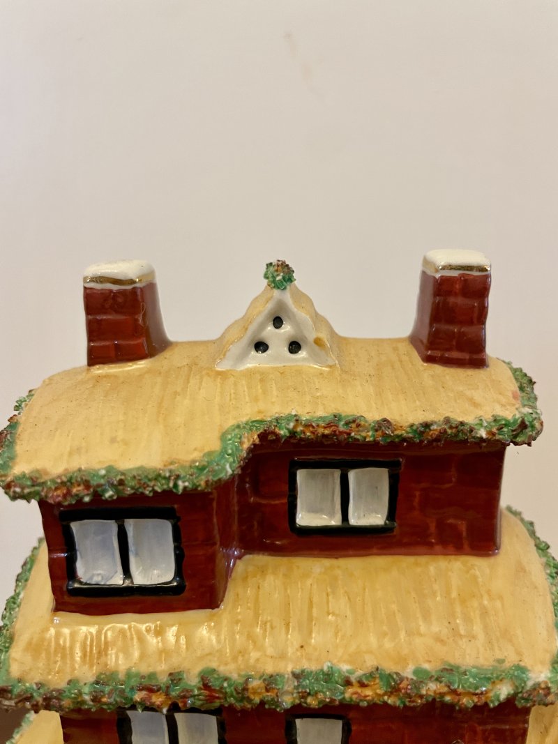 Antique Victorian Staffordshire Flatback House - Image 4